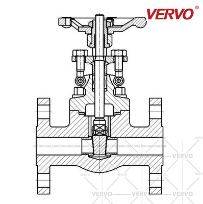 Stainless Steel Flanged Gate Valve Api 602 DN40 150LB Solid Wedge